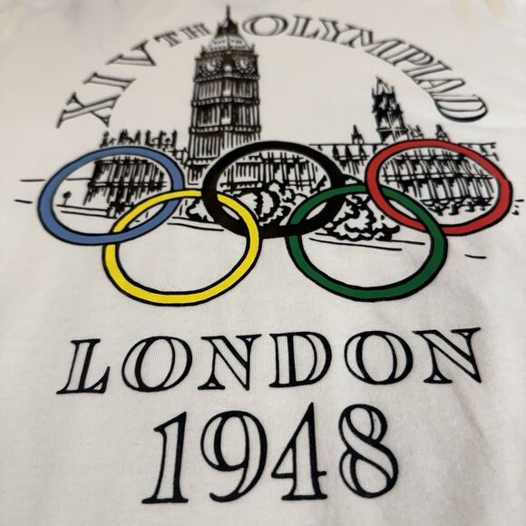 Summer Olympics Graphic design T-Shirt London 1948 Traditional Sports Olympiad L - Picture 3 of 14
